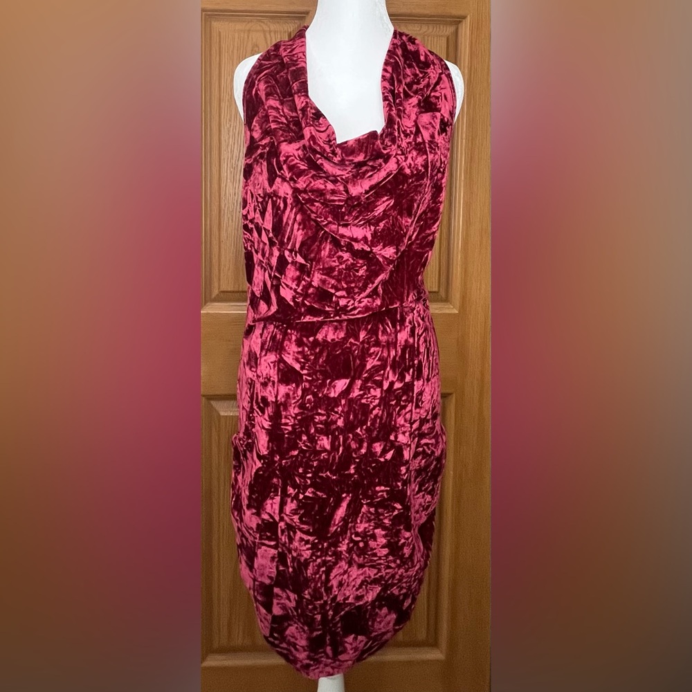 Charlotte Russe Velvet Burgundy Dress